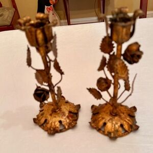 CandleStick metal holders vintage